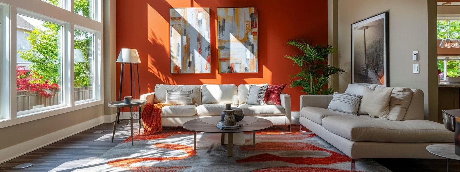 a stylishly designed living room in st. paul showcases a harmonious blend of neutral and bold accent paint colors, reflecting modern interior aesthetics through vibrant wall treatments and sophisticated decor elements. a stylishly designed living room in st. paul showcases a harmonious blend of neutral and bold accent paint colors, reflecting modern interior aesthetics through vibrant wall treatments and sophisticated decor elements.