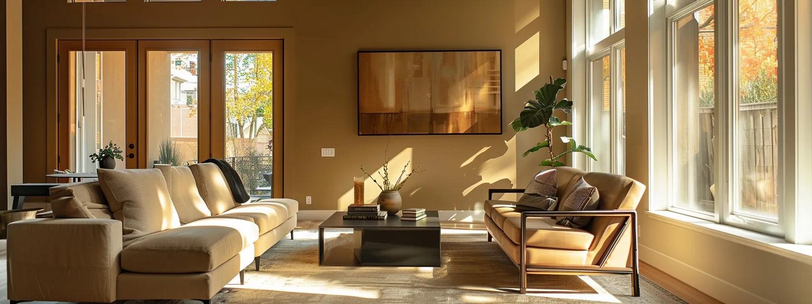 a modern saint paul living room showcases freshly painted walls in warm tones, with a sleek color palette and contemporary furniture, emphasizing the transformation and cost-effectiveness of interior painting. a modern saint paul living room showcases freshly painted walls in warm tones, with a sleek color palette and contemporary furniture, emphasizing the transformation and cost-effectiveness of interior painting.